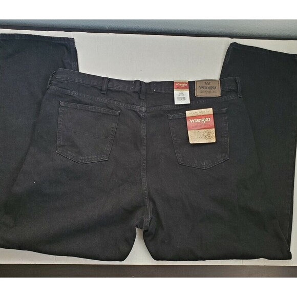 Wrangler Jeans Authentics Classic 5-Pocket Regular Fit Jean Black Mens 46X32 NWT - Picture 9 of 12